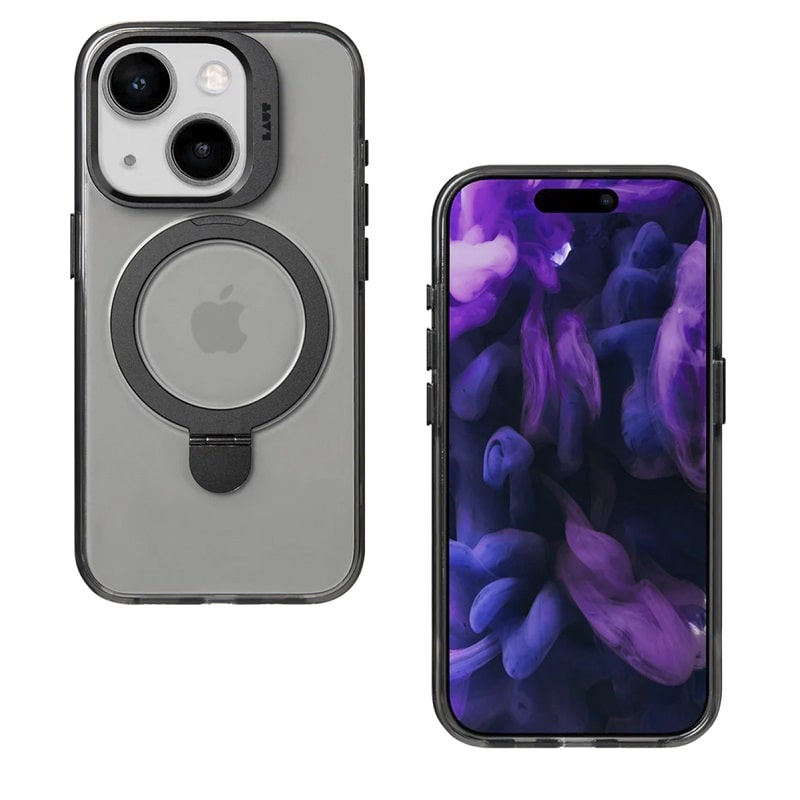 Чохол-накладка LAUT REVIVE PROP with MagSafe for iPhone 15 Black Crystal (L_IP23A_RE_UB)