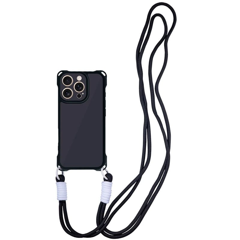 Чохол TPU CrossBody with straps для Apple iPhone 15 Pro (6.1") (Black)