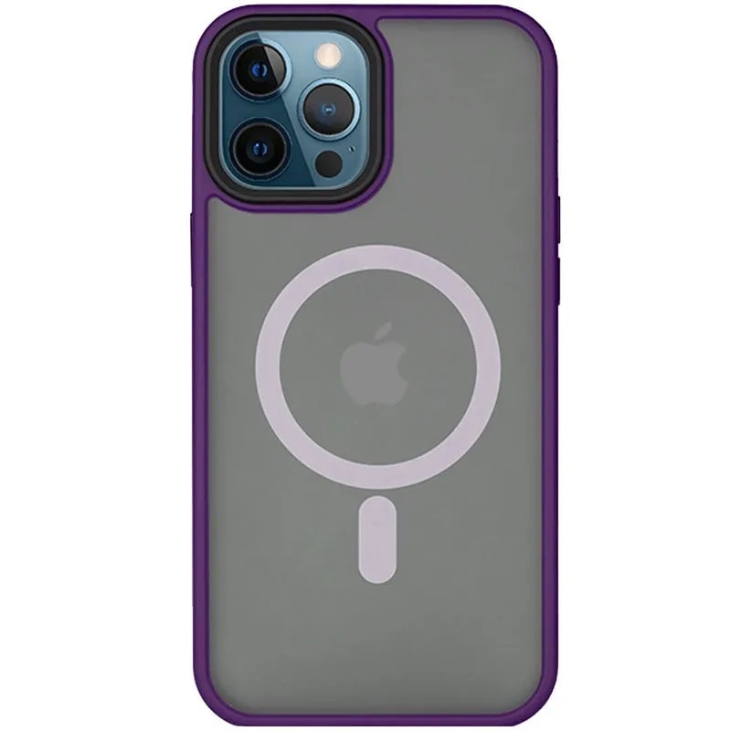 Чехол TPU+PC Metal Buttons with MagSafe iPhone 14 Pro Max (6.7") - purple