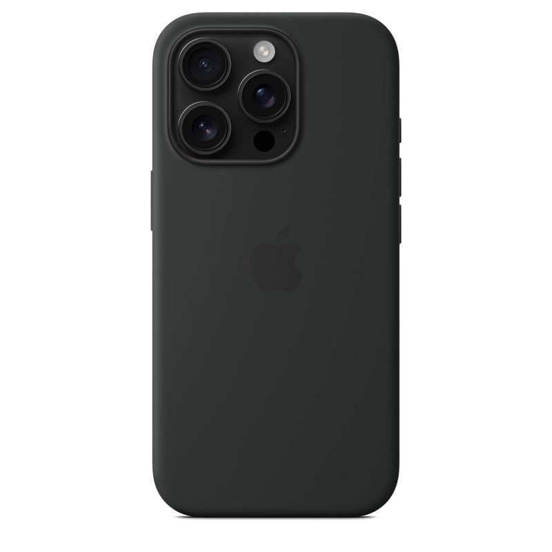 Чохол Silicone Case with MagSafe + Button iPhone 16 Pro Max Black copi