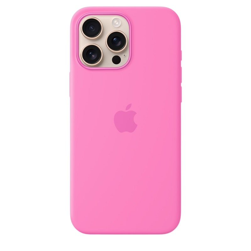 Чохол Silicone Case with MagSafe + Button iPhone 16 Pro Max Peony