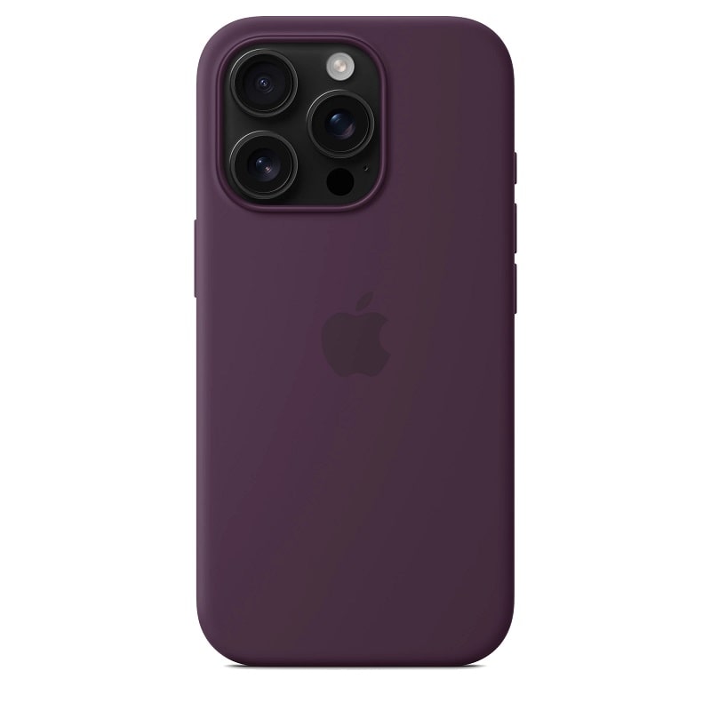 Чохол Silicone Case with MagSafe + Button iPhone 16 Pro Plum copi