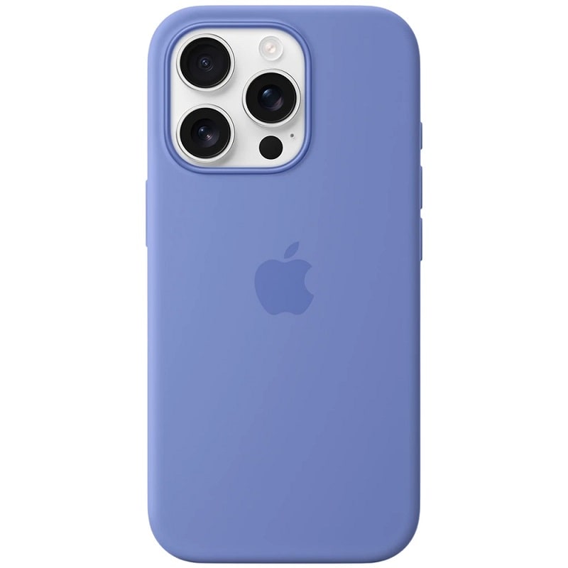 Чохол Silicone Case with MagSafe + Button iPhone 16 Pro Periwinkle copi