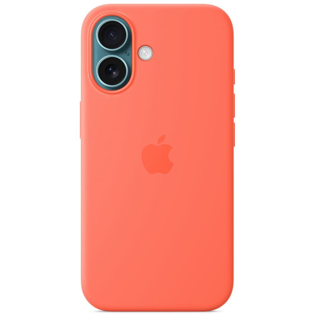 Чохол Silicone Case with MagSafe + Button iPhone 16 Tangerine - фото 2