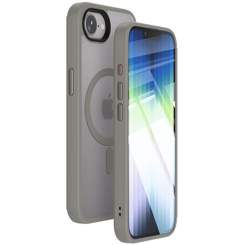 Чохол TPU+PC Metal Buttons with MagSafe Colorful для Samsung Galaxy S25+ (Сірий / Grey)