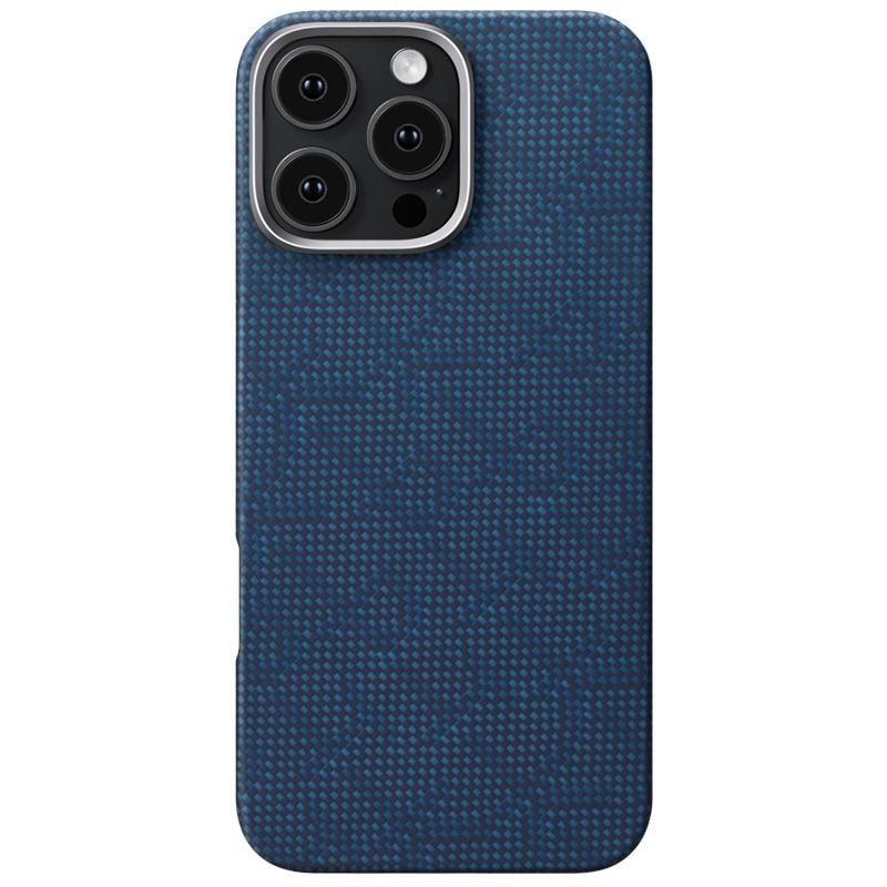 Чехол Pitaka Tactile Woven Case Monogram Dark Blue for iPhone 16 Pro Max (KI1603PTKP)