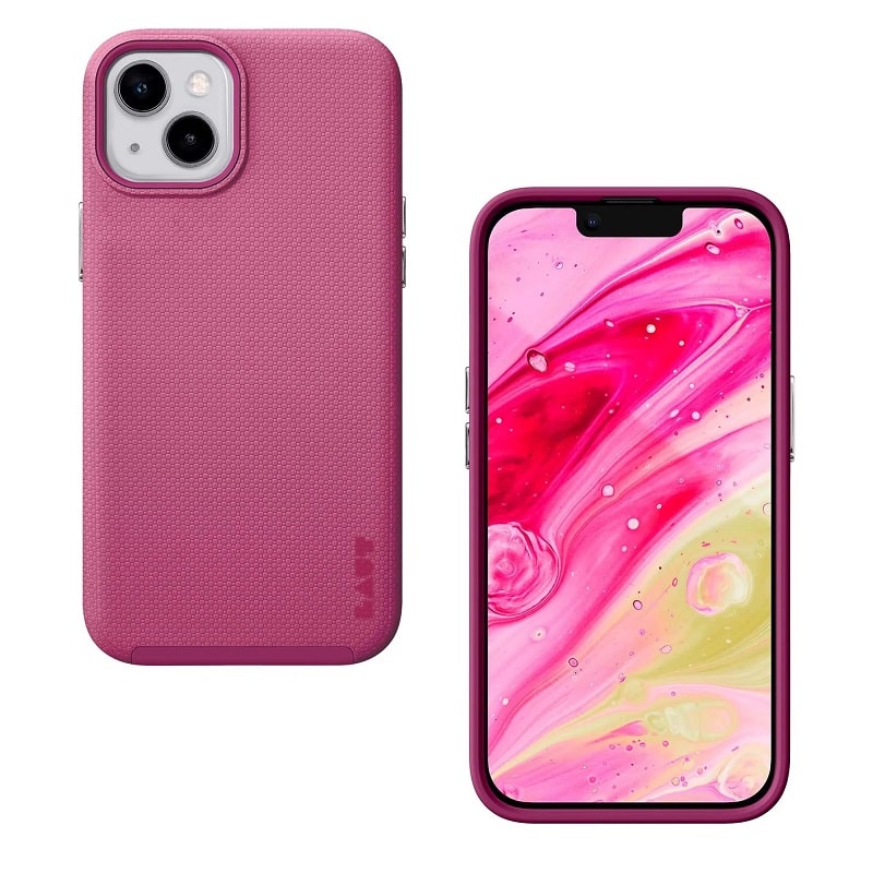 Чехол-накладка LAUT SHIELD for iPhone 14 Bubblegum Pink (L_IP22A_SH_BP)