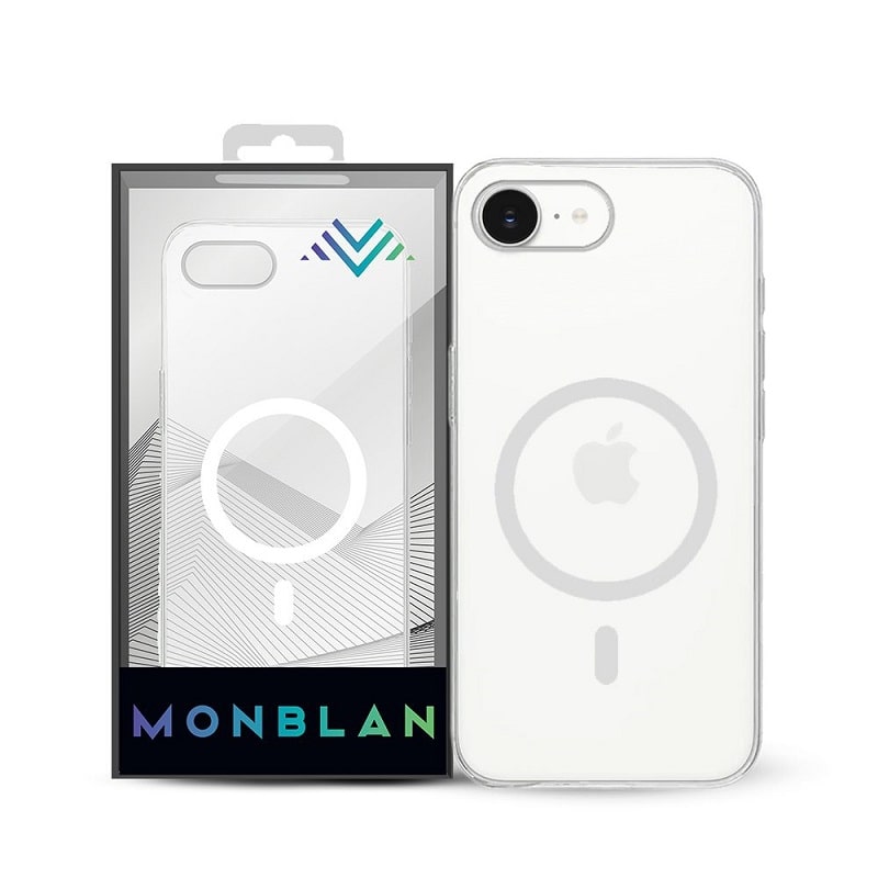Чохол Monblan для iPhone 16e [MMC16e] Magnetic Crystal Series (Transparent)