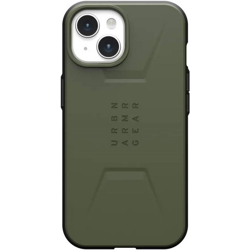 Чохол UAG для Apple iPhone 15 Civilian Magsafe, Olive Drab (114287117272)
