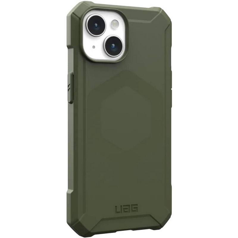 Чохол UAG для Apple iPhone 15 Essential Armor Magsafe, Olive Drab (114288117272) - фото 4