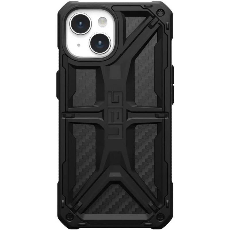 Чохол UAG для Apple iPhone 15 Monarch, Carbon Fiber (114289114242)