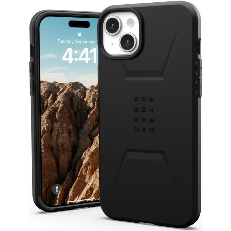 Чохол UAG для Apple iPhone 15 Plus Civilian Magsafe, Black (114306114040) - фото 2