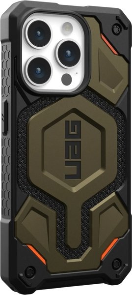 Чохол UAG для Apple iPhone 15 Pro Monarch Pro Magsafe, Kevlar Elemental Green (11422111397B)