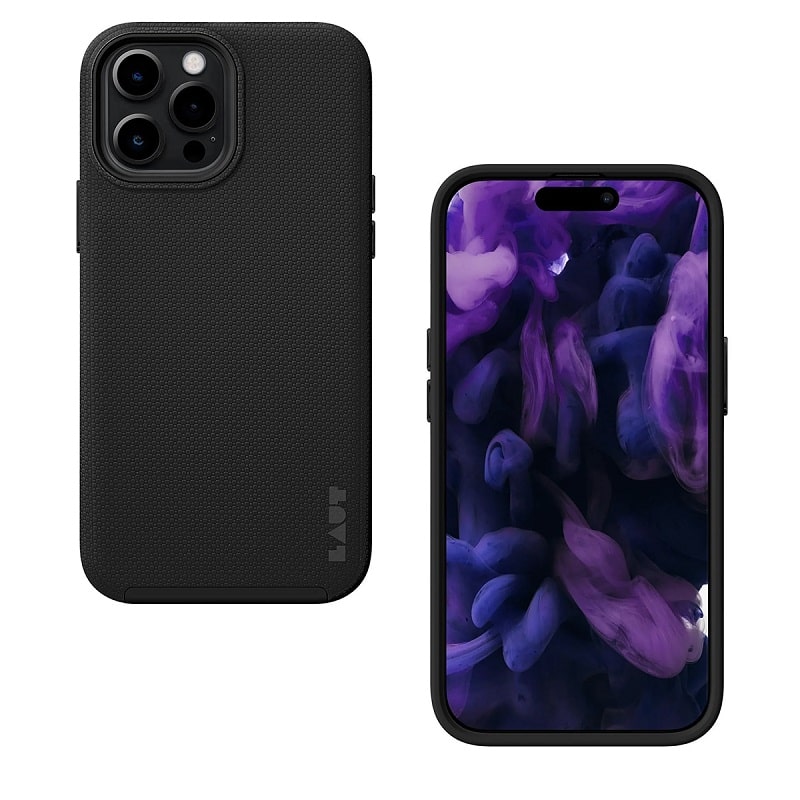 Чохол-накладка LAUT SHIELD with MagSafe for iPhone 15 Pro Max Black (L_IP23D_MSH_BK)