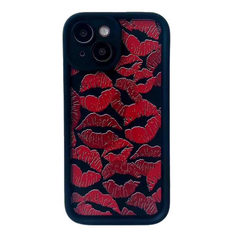 Чохол Lips Case для iPhone 15 Black