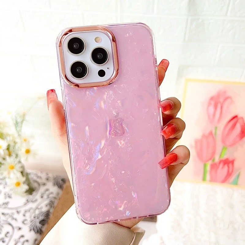 Чохол Marble Case (iPhone 15 Pro Max, Pink)