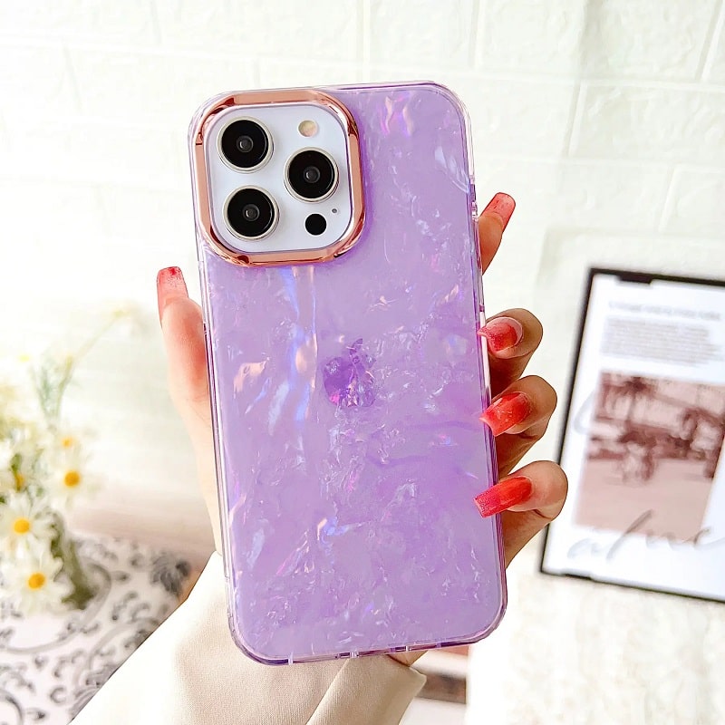 Чохол Marble Case (iPhone 15 Pro Max, Purple)