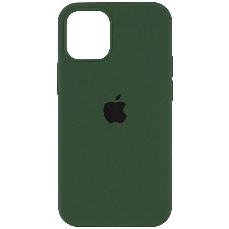 Чехол Silicone Case Open Camera iPhone 14, #45, Army Green