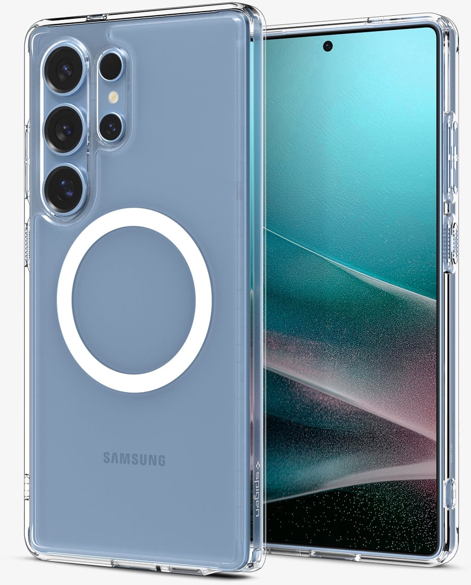 Чохол Spigen для Samsung Galaxy S25 Ultra Ultra Hybrid MagFit Clear White (ACS08956) - фото 2