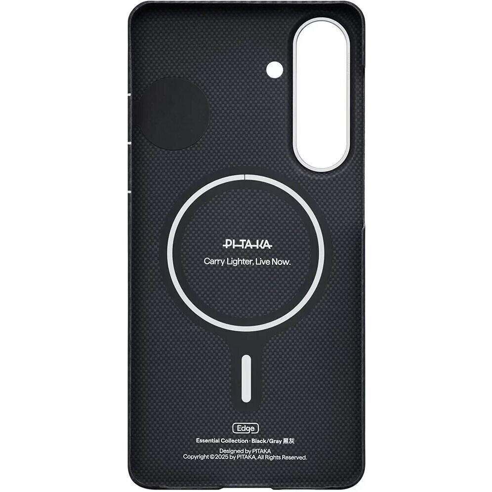 Чохол Pitaka Edge Ultra-Slim Case Classic Twill 600D Black/Grey for Samsung Galaxy S26 Plus (KS2601S) - фото 3 Чохол Pitaka Edge Ultra-Slim Case Classic Twill 600D Black/Grey for Samsung Galaxy S26 Plus (KS2601S) - фото 3