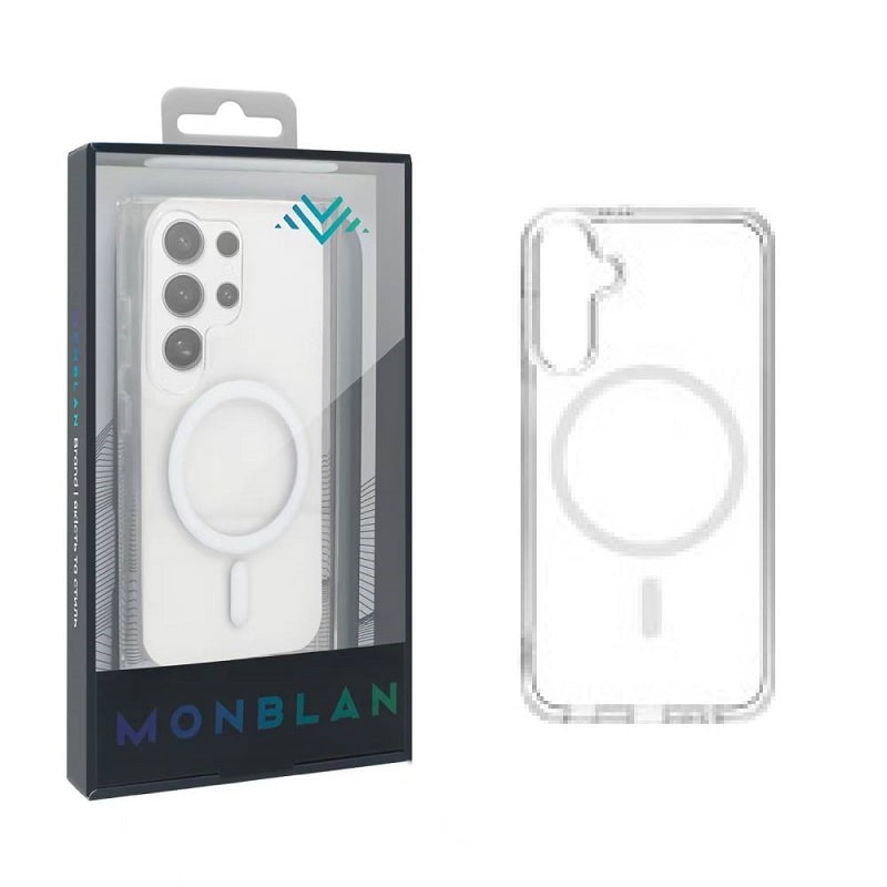 Чехол Monblan для Samsung S25 [MMCS25] Magnetic Crystal Series (Transparent)