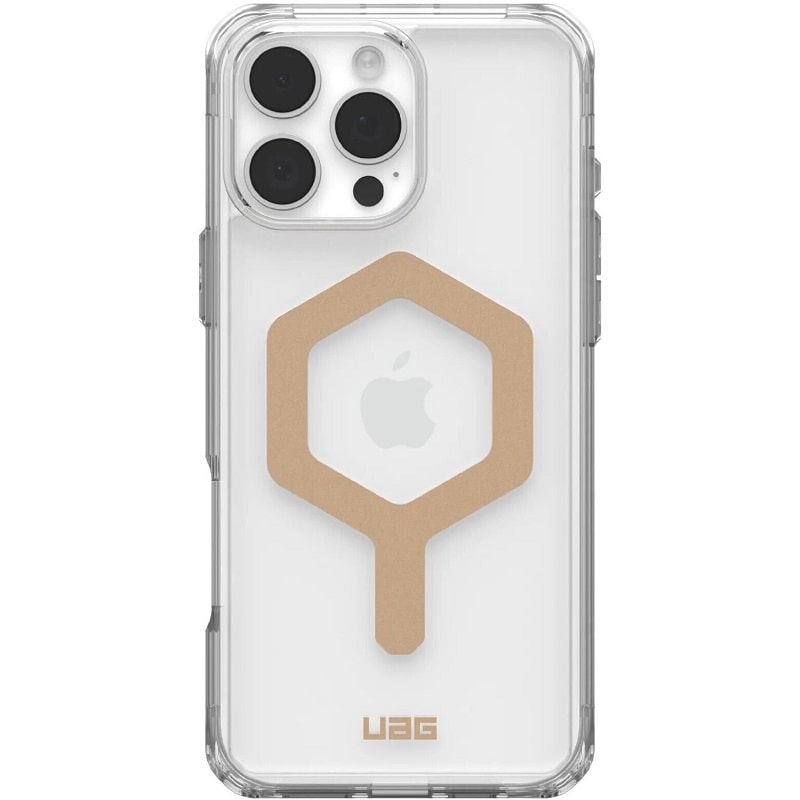 Чохол UAG для iPhone 16 Pro Max, Plyo Magsafe, Ice/Gold (114481114381)