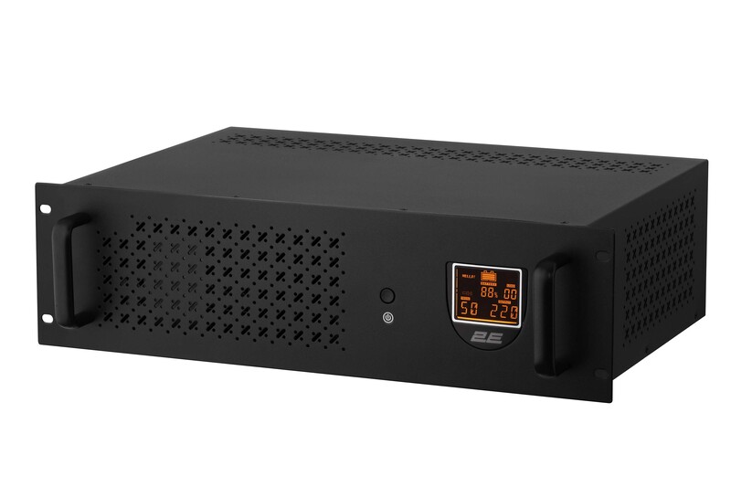 Джерело безперебійного живлення 2E RE1200, 1200VA/720W, RM 3U, LCD, USB - фото 1