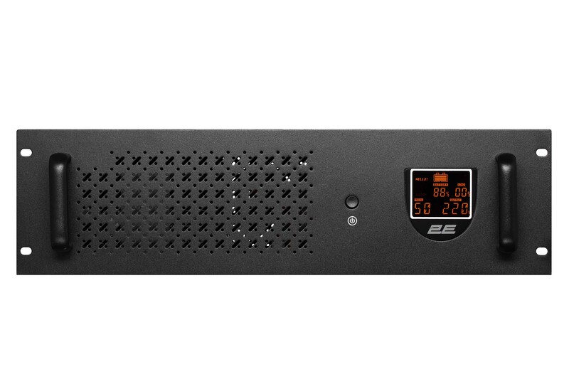 Джерело безперебійного живлення 2E RE1200, 1200VA/720W, RM 3U, LCD, USB