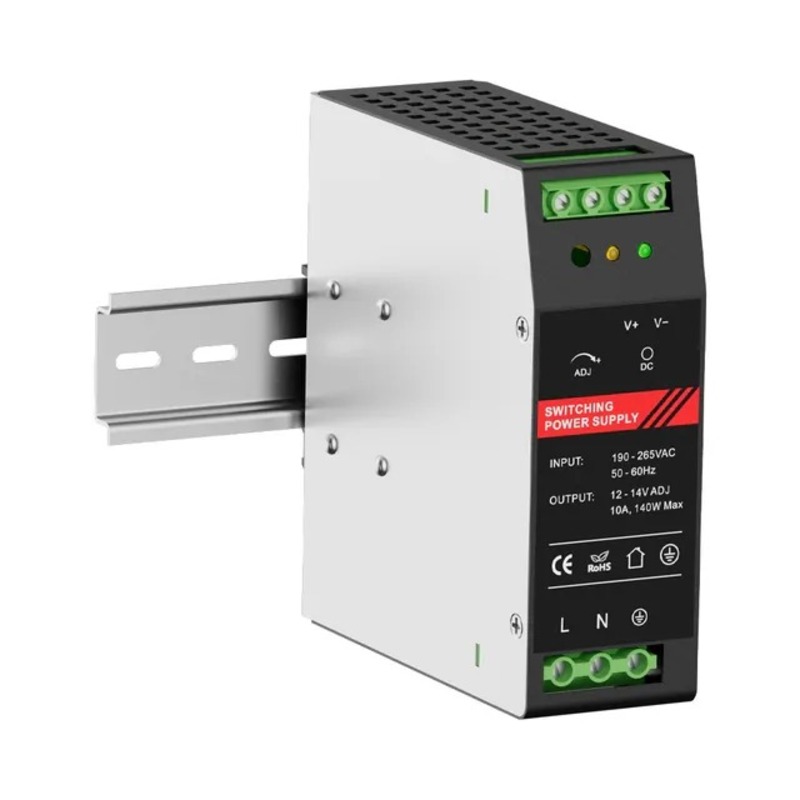 Источник бесперебойного питания Kraft PSU-1210DIN с креплением на DIN-рейку - фото 1