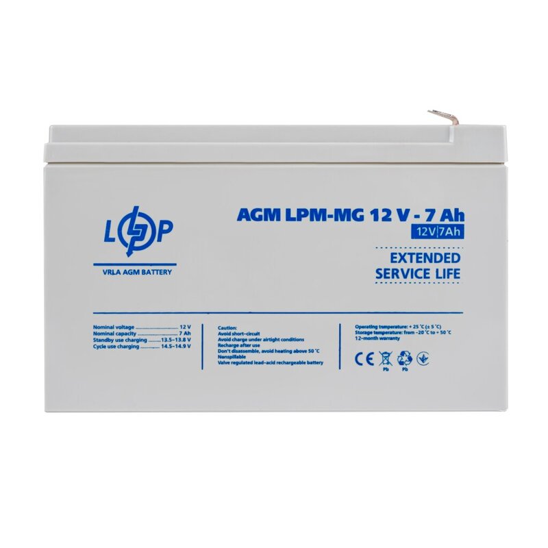 Акумулятор мультигелевий LogicPower LPM-MG 12 - 7 AH (LP6552)