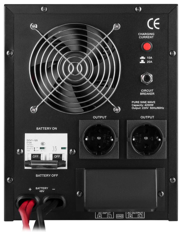 Источник бесперебойного питания LogicPower 48V LPY-B-PSW-6000VA+ 4200Вт 10A/20A (6615) - фото 3 Источник бесперебойного питания LogicPower 48V LPY-B-PSW-6000VA+ 4200Вт 10A/20A (6615) - фото 3