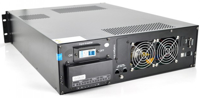 Источник бесперебойного питания Ritar RT-6KS-LCD, RACK 6000VA (5400Вт), 192 В + батарейный блок 12V 7,5 Ah х 16 шт - фото 1
