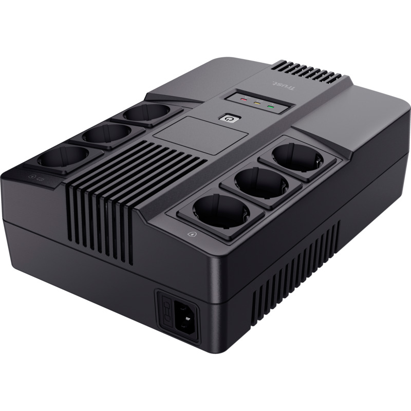 Джерело безперебійного живлення Trust Maxxon 800VA UPS with 6 standard wall power outlets BLACK (23326)