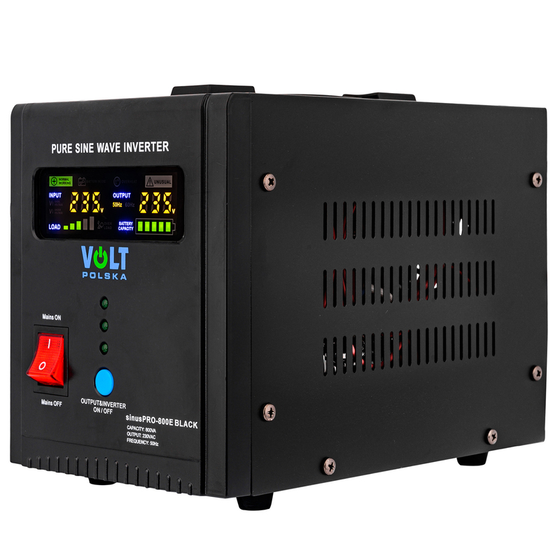 Джерело безперебійного живлення Volt Polska SINUS PRO 800 E BLACK (3SP090812B) Europe