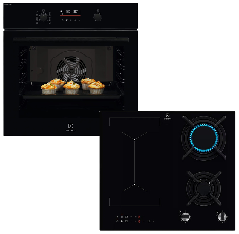 Встраиваемый духовой шкаф Electrolux LOD6F77WZ + варочная поверхность комбинированная KDI641723K