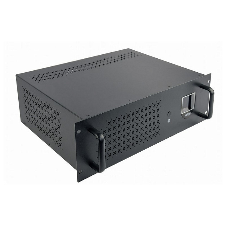 ДБЖ EnerGenie UPS-RACK-2000 2000VA, Line Int., AVR, 3xIEC+2xSchuko, USB, LCD, RJ11 - фото 1