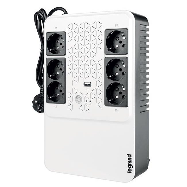 ДБЖ Legrand KEOR MULTIPLUG 600ВА/360Вт, 4+2 хSchuko (310081)