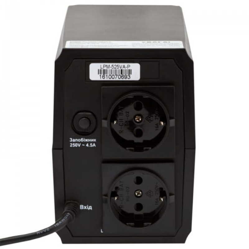 ИБП LogicPower LPM-525VA-P (3170) - фото 1 ИБП LogicPower LPM-525VA-P (3170) - фото 1