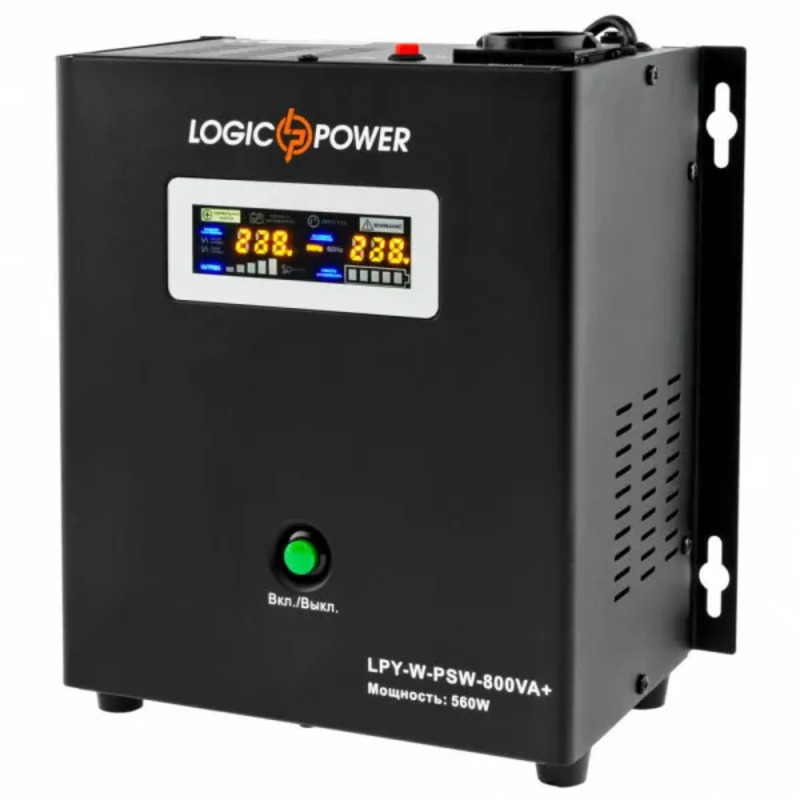 ДБЖ LogicPower LPY-W-PSW-800VA+ 560Вт 5A/15A (4143)
