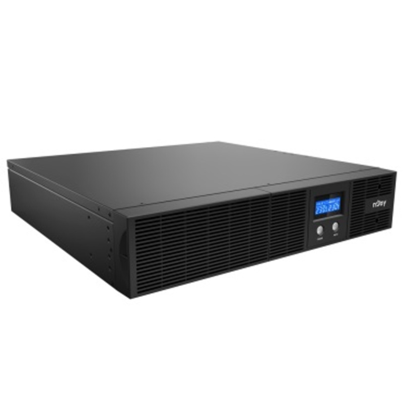 ИБП NJOY Argus 1200 (UPLI-LI120AG-CG01B), Lin.int., 4 x IEC, USB, LCD, металл - фото 2
