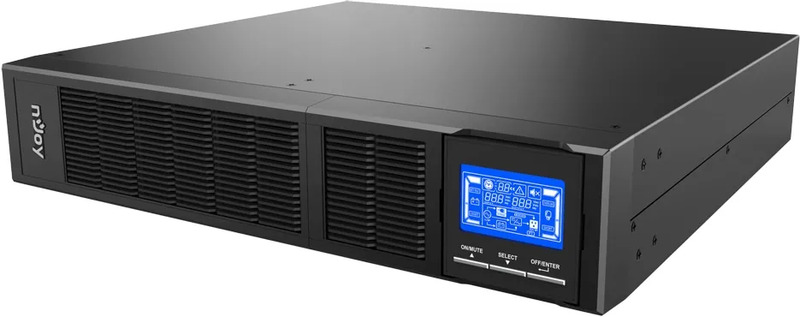 ДБЖ NJOY Balder 1500 (PWUP-OL150BA-AZ01B), Online, 8 x IEC, USB, LCD, металл - фото 2