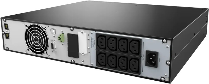 ДБЖ NJOY Balder 1500 (PWUP-OL150BA-AZ01B), Online, 8 x IEC, USB, LCD, металл - фото 3