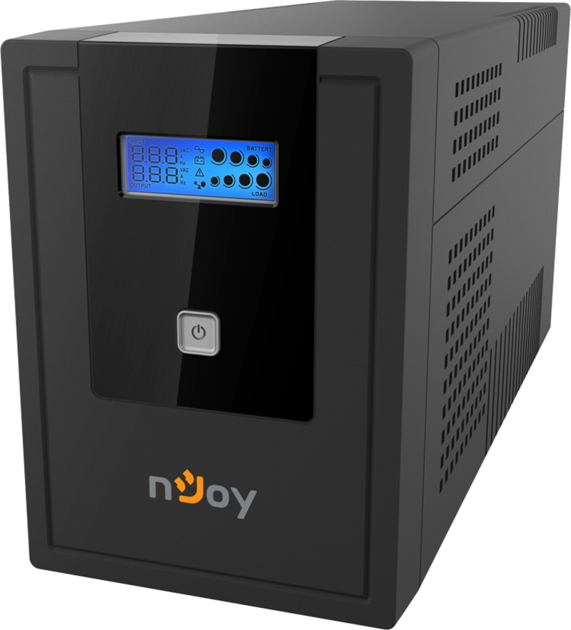 ИБП NJOY Cadu 1500 (UPCMTLS615HCAAZ01B), Lin.int., AVR, 4 x Schuko, USB, LCD, пластик
