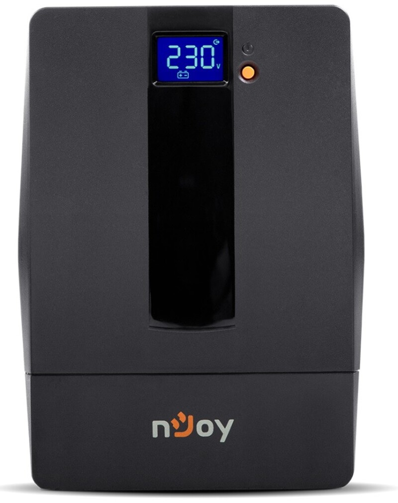 ДБЖ NJOY Horus Plus 1000 (PWUP-LI100H1-AZ01B), Lin.int., AVR, 4 x евро, USB, LCD, пластик - фото 1