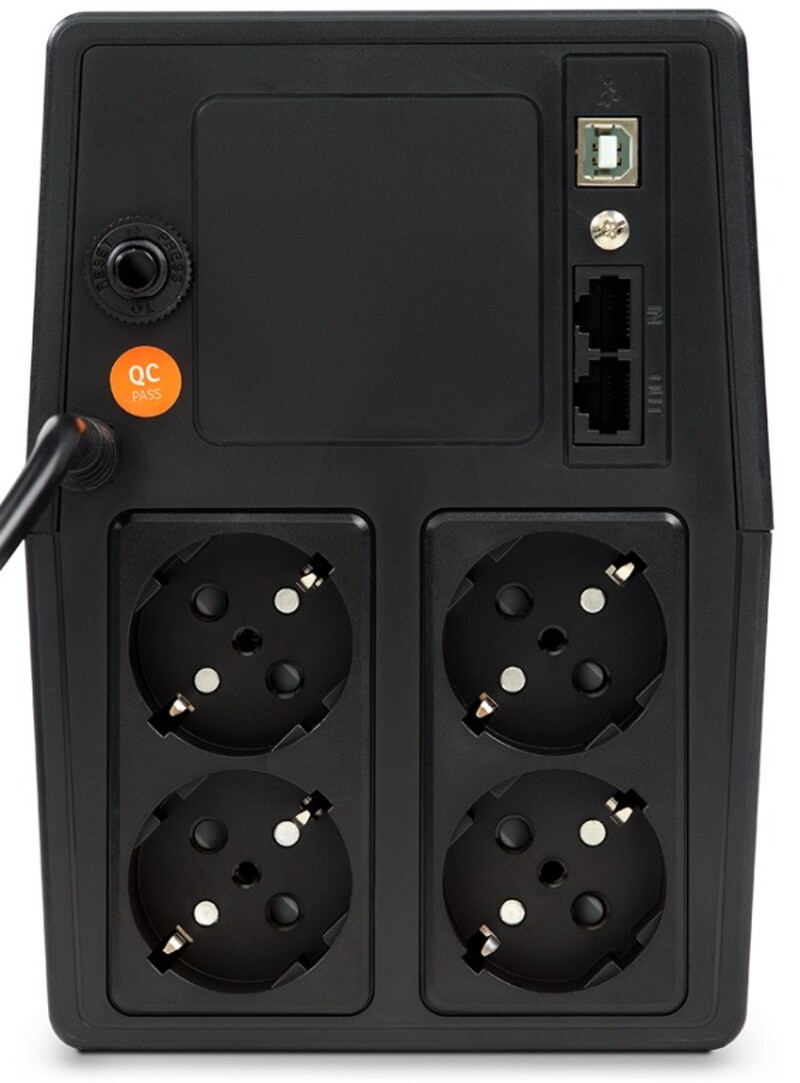 ДБЖ NJOY Horus Plus 1000 (PWUP-LI100H1-AZ01B), Lin.int., AVR, 4 x евро, USB, LCD, пластик - фото 2