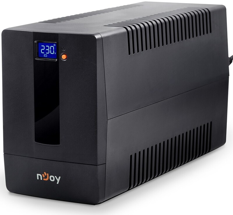 ДБЖ NJOY Horus Plus 1000 (PWUP-LI100H1-AZ01B), Lin.int., AVR, 4 x евро, USB, LCD, пластик - фото 3
