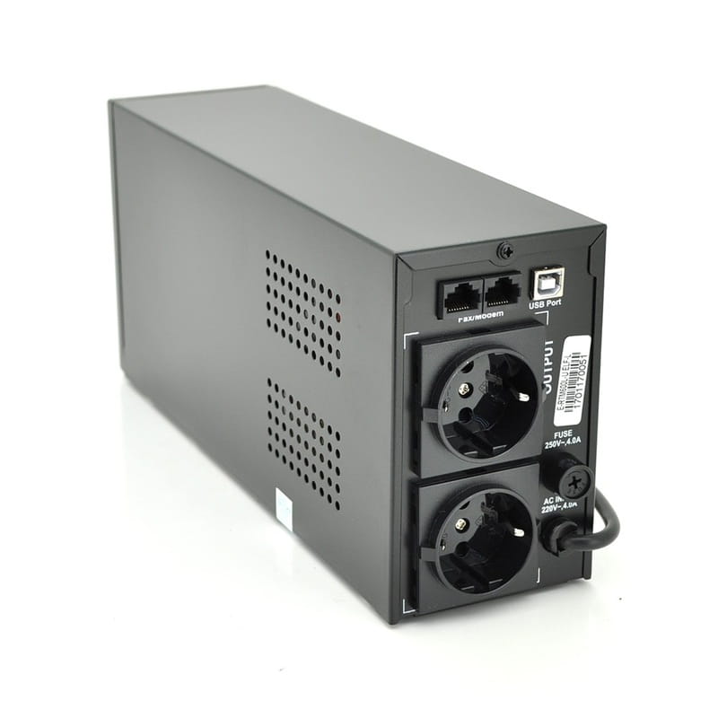 ИБП Ritar E-RTM600L-U 360W, Lin.int., AVR, 2xSchuko, металл (E-RTM600L-U/07860) - фото 1 ИБП Ritar E-RTM600L-U 360W, Lin.int., AVR, 2xSchuko, металл (E-RTM600L-U/07860) - фото 1