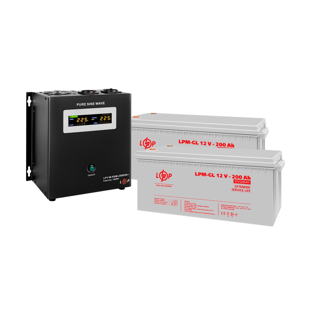 Комплект резервного живлення LogicPower UPS W2500VA + акумулятор GL 4800W (22067)