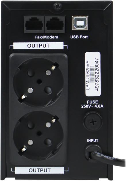 ИБП LogicPower LPM-UL625VA (4978) - фото 2