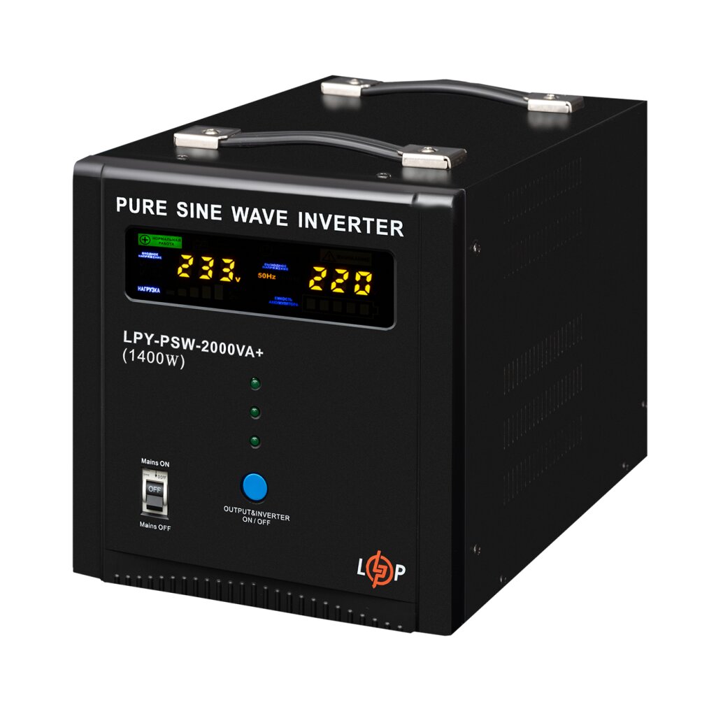ДБЖ LogicPower LPY-PSW-2000VA+ 1400Вт (22873) - фото 1 ДБЖ LogicPower LPY-PSW-2000VA+ 1400Вт (22873) - фото 1